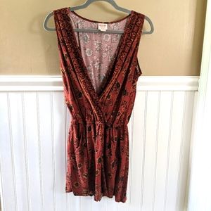 Sunflower Print Romper